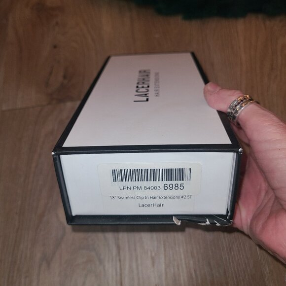 Lacer Hair 18" Seamless Clip In Hair Extensions 100% Virgin Hair & Eyelashes - Picture 10 of 10